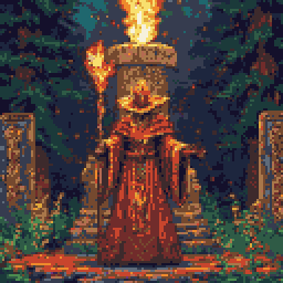 Inferno Invoker, the fire order, in the game's own pixel portrait